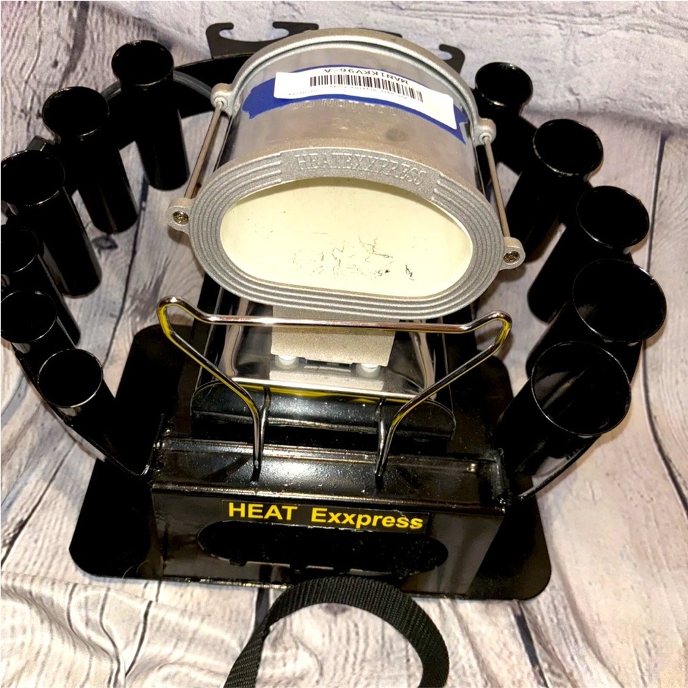 Golden Supreme Heat Exxpress Thermal Styling Stove Kit 16pc Hair Curling Irons